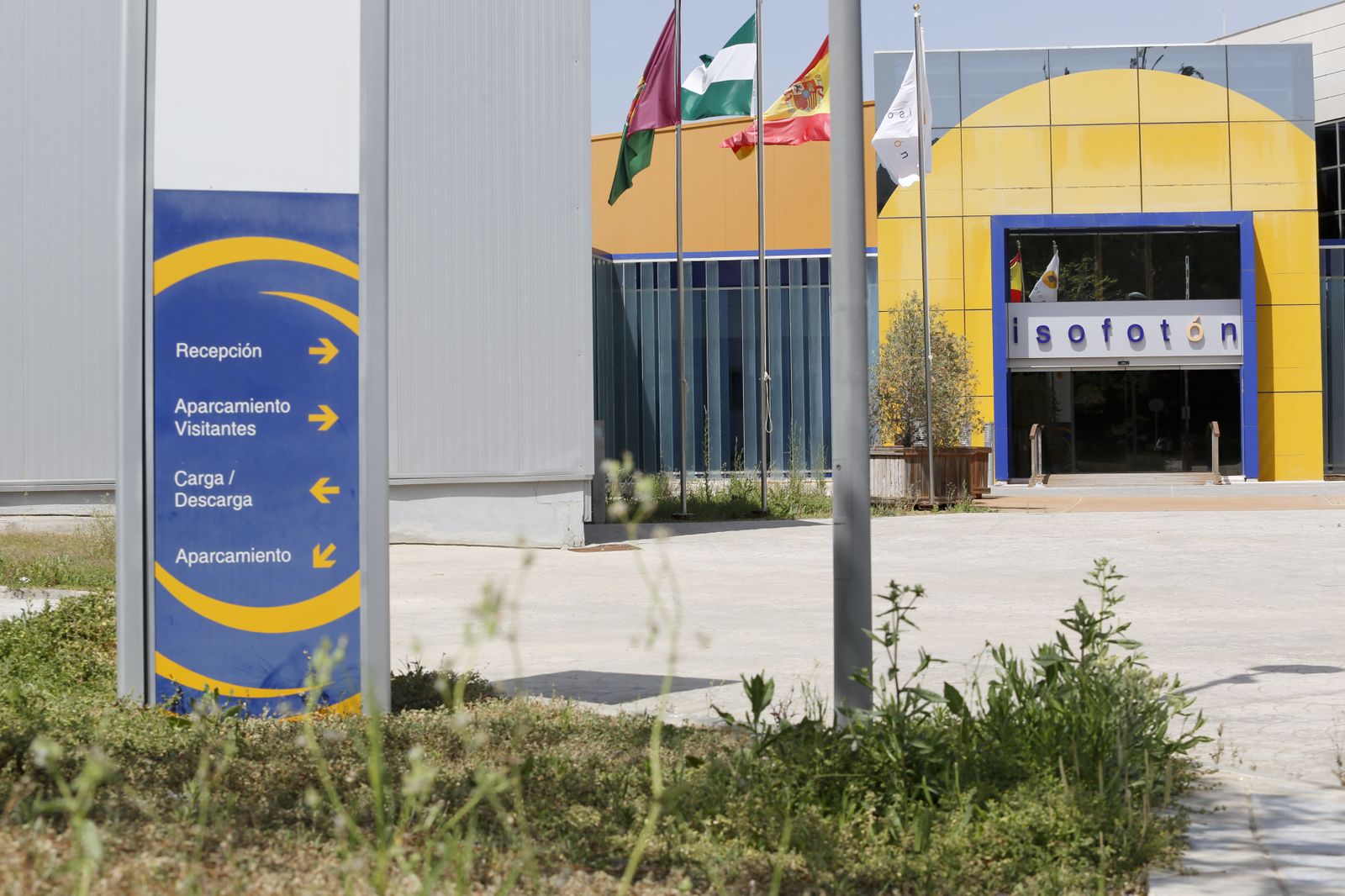 Una imagen de archivo de Isofotón, que está abandonado desde hace años.