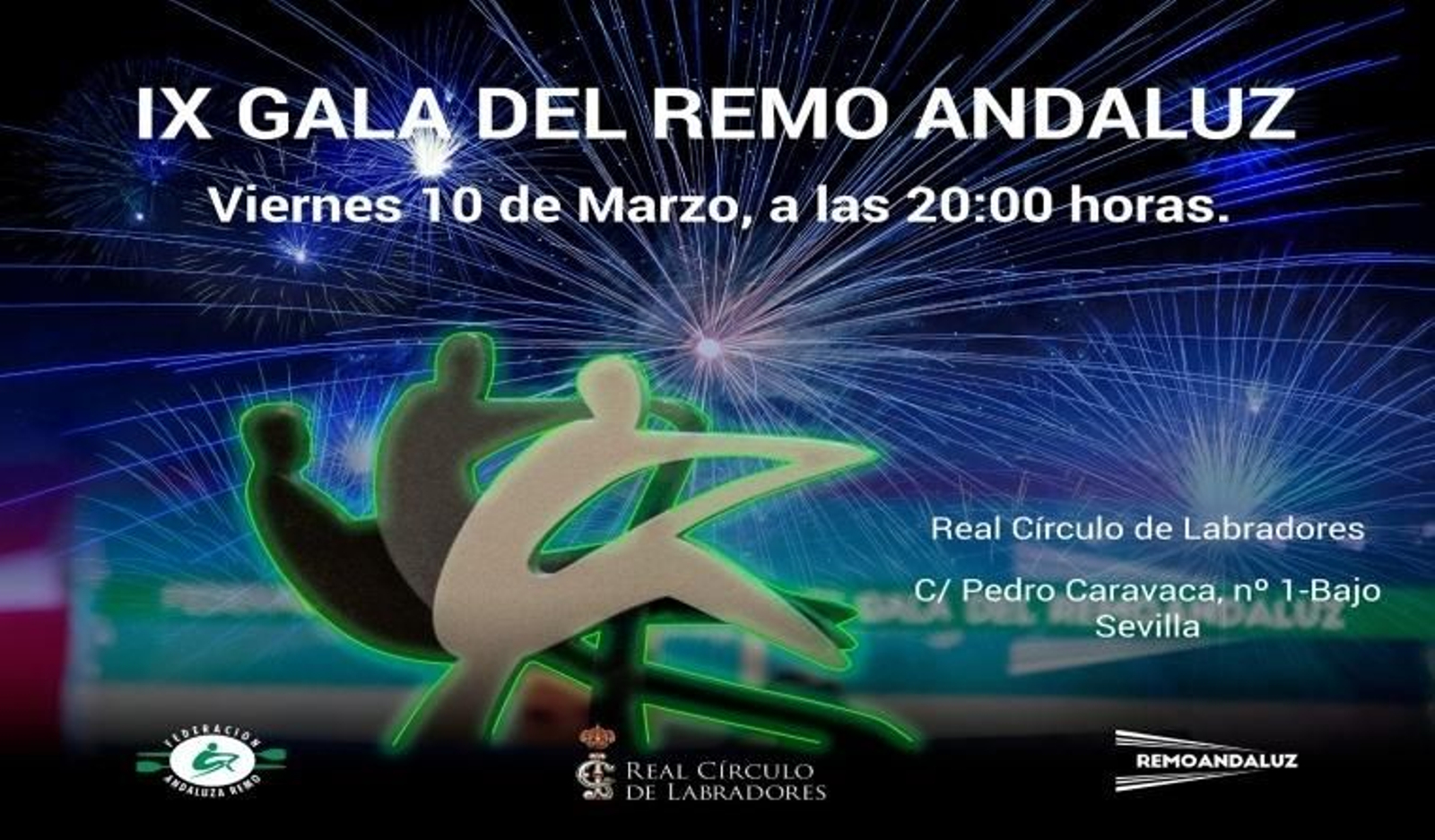 Carátula en la IX Gala del Remo Andaluz.