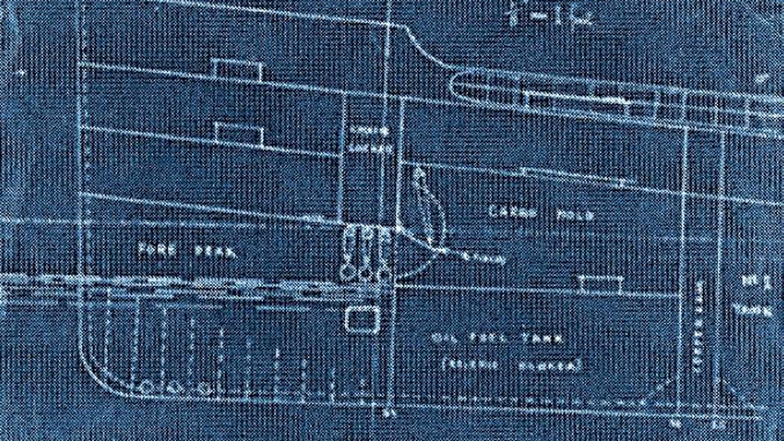 Plano adjunto al informe británico mostrando las modificaciones realizadas en la estructura del Olterra