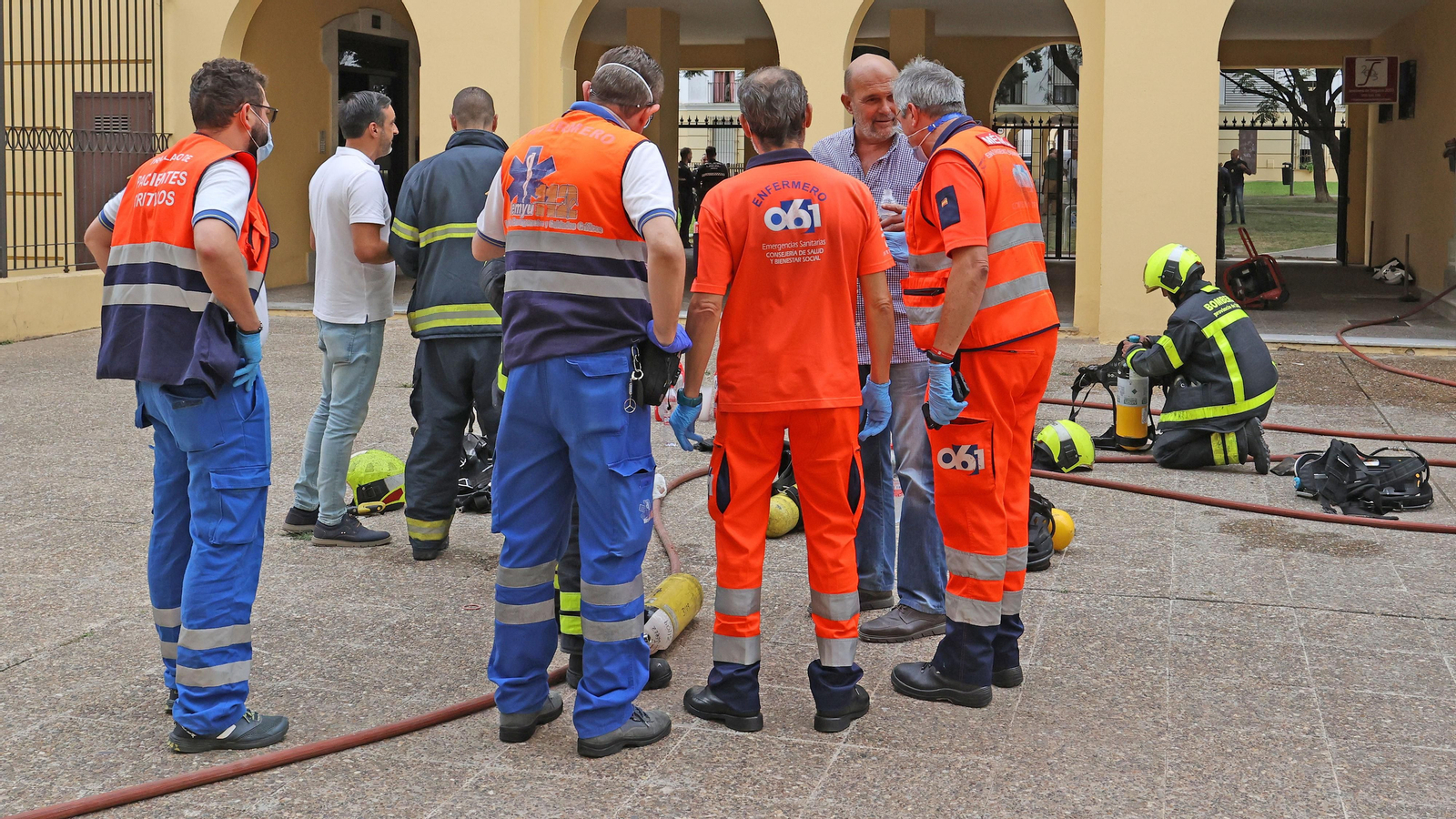 Incendio en una vivienda de calle Paul