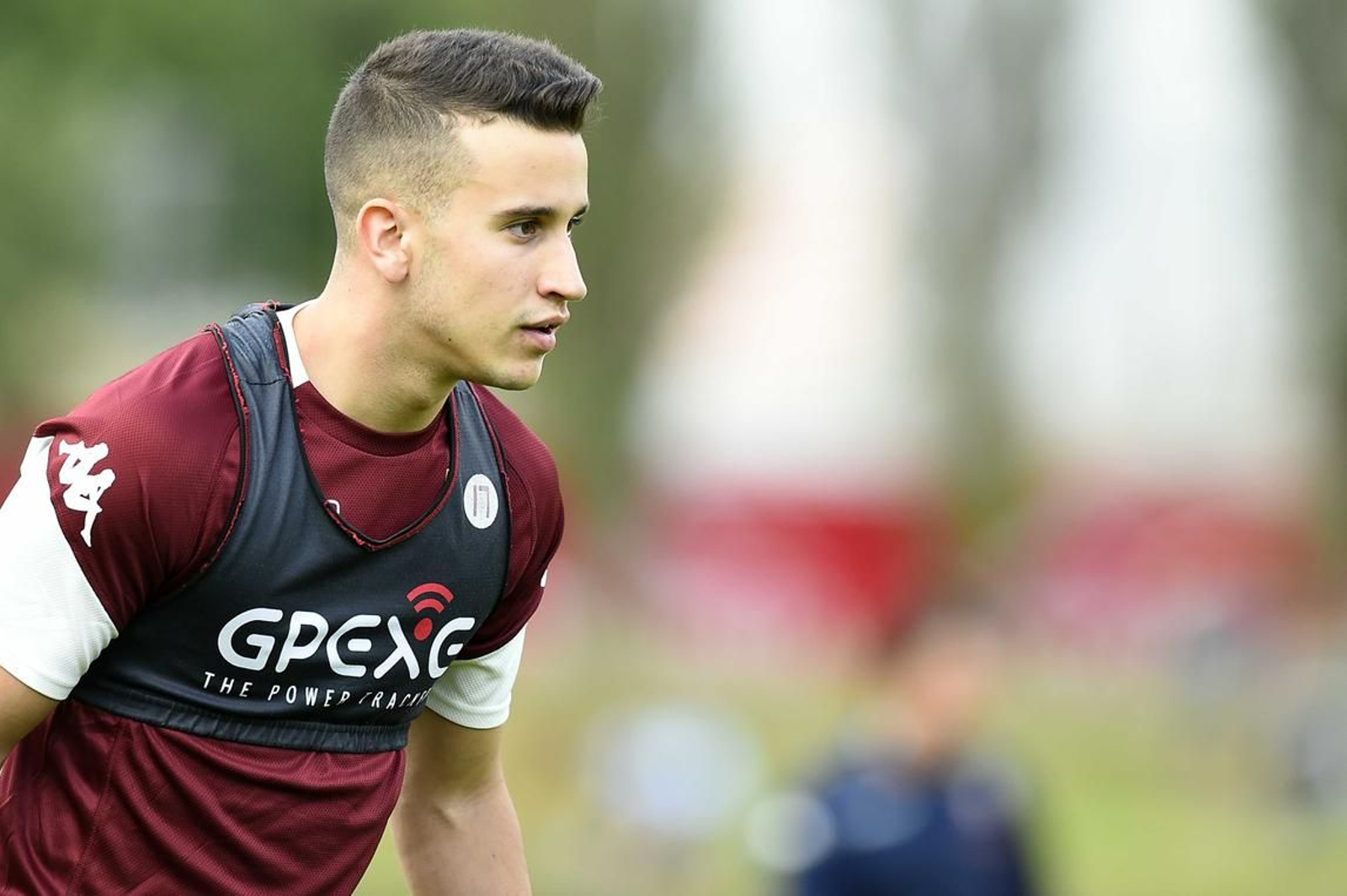 Berenguer, en un entrenamiento con el Torino.