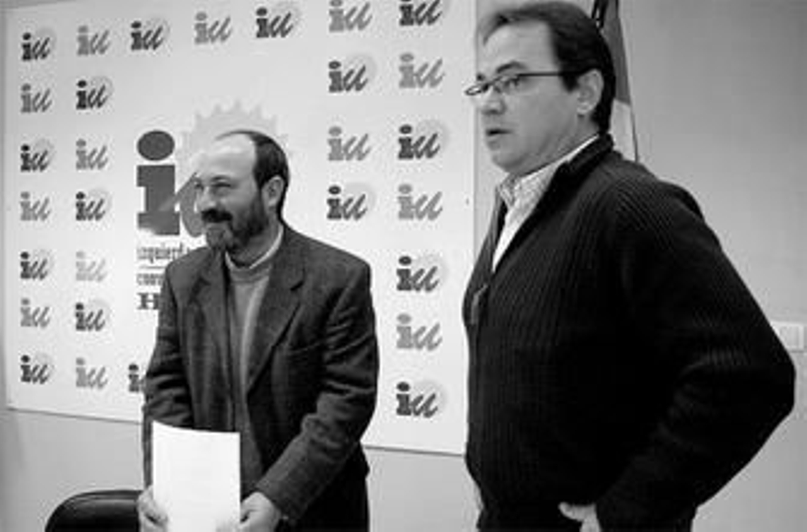 Pedro Jiménez y Francisco Javier Camacho. en la rueda de prensa de ayer.