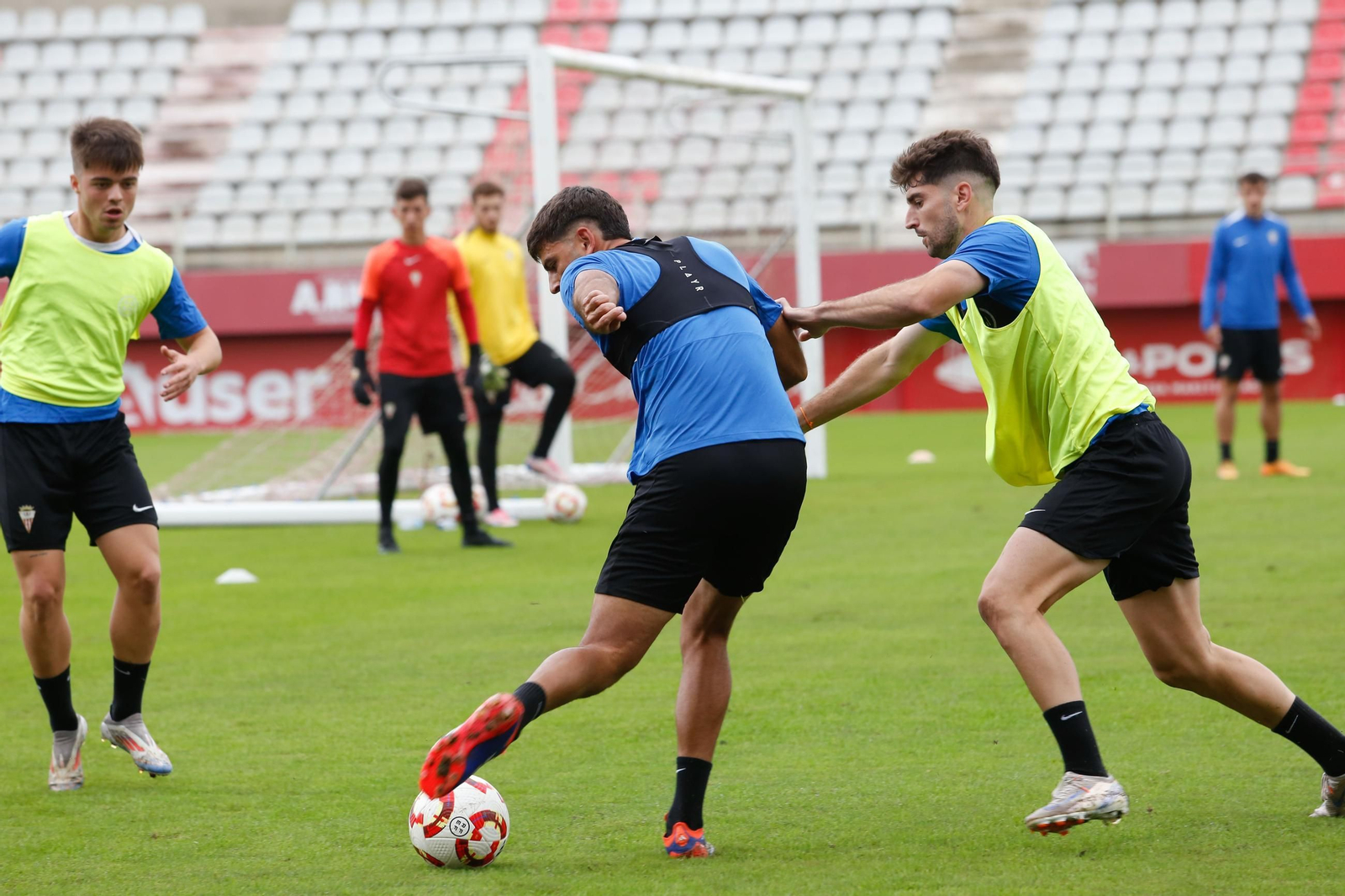 El entrenamiento del Algeciras CF antes de la visita al Recreativo de Huelva