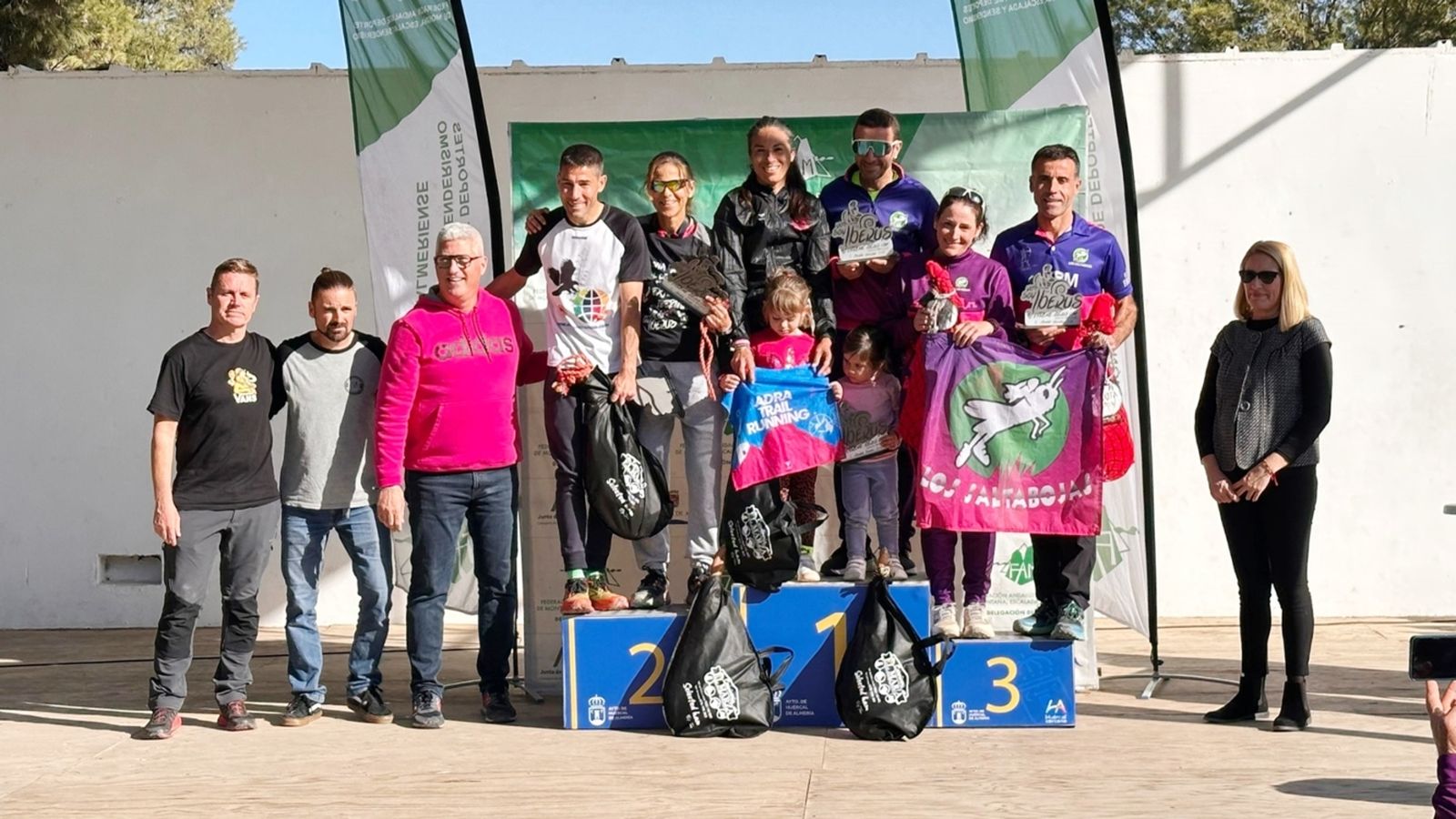 Podio general de los ganadores de esta competición celebrada en la localidad del Bajo Andarax.