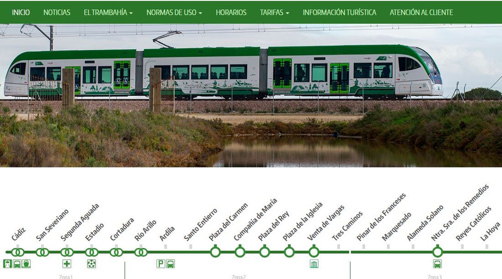 Web del Trambahía
