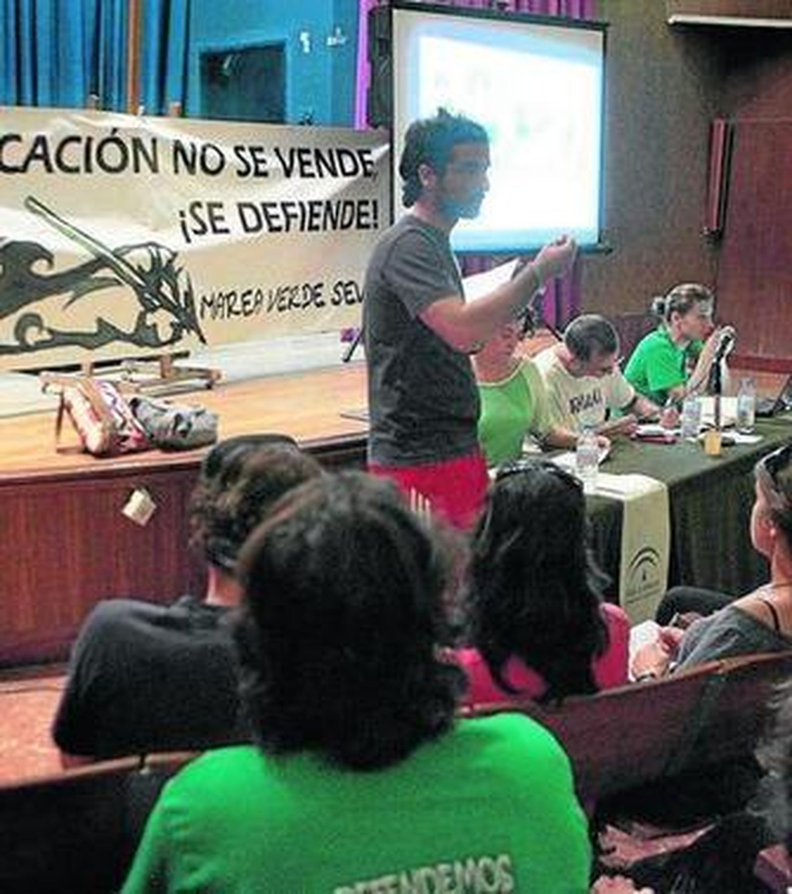 La celebrada ayer por la llamada 'Marea verde'.