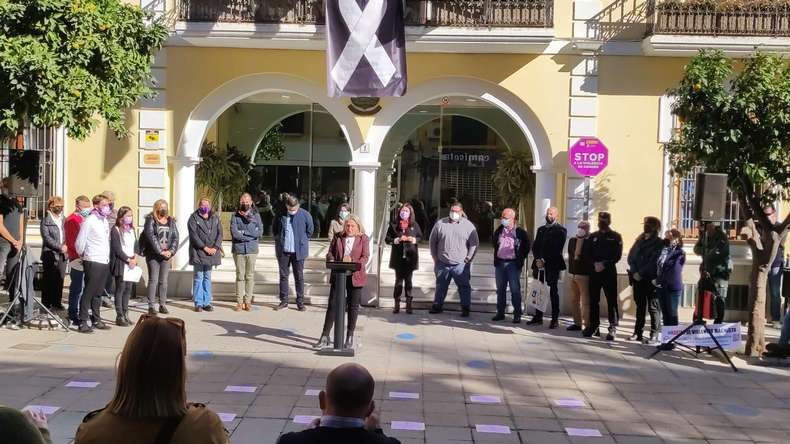 Fotos: las imágenes de la mañana del Día Internacional por la Eliminación de la Violencia Contra las Mujeres en Granada