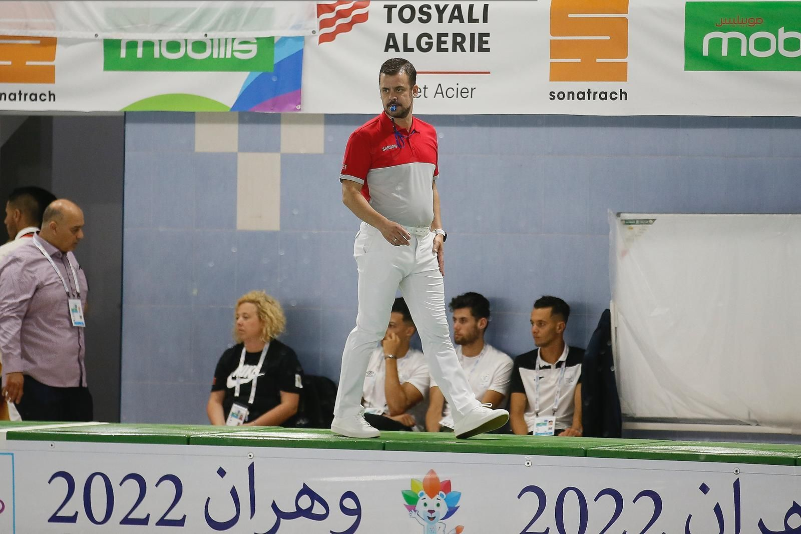 Sergio Jiménez, en un partido de los Juegos del Mediterráneo de 2022.