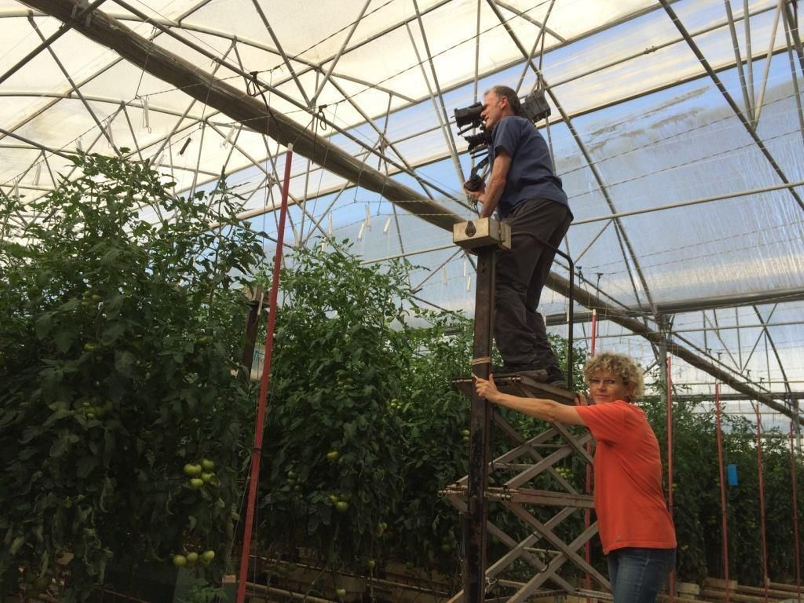Imagen de la grabación del documental en Clisol Agro en 2016.