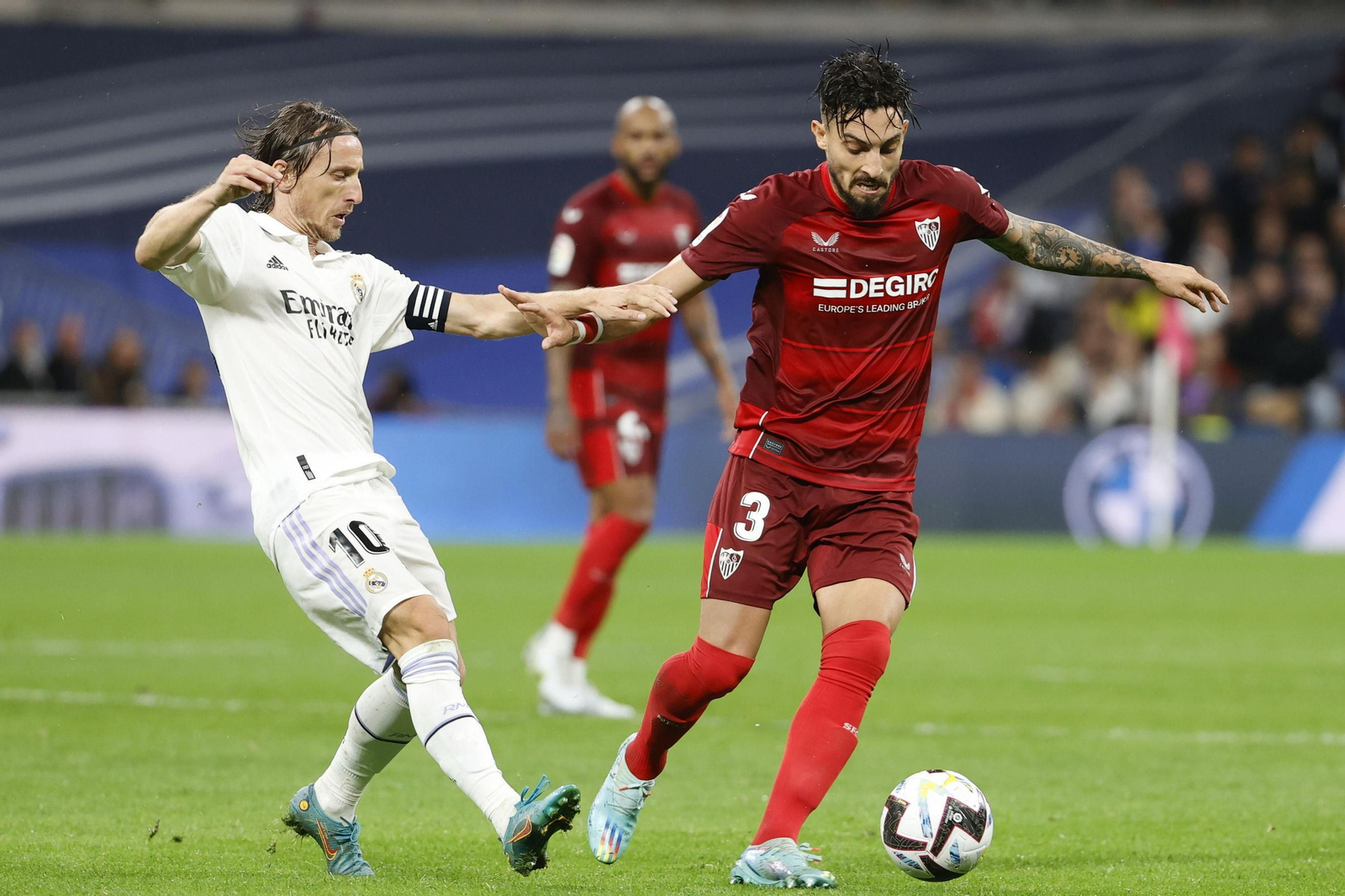 Imagen del Real Madrid-Sevilla de la primera vuelta de la Liga.