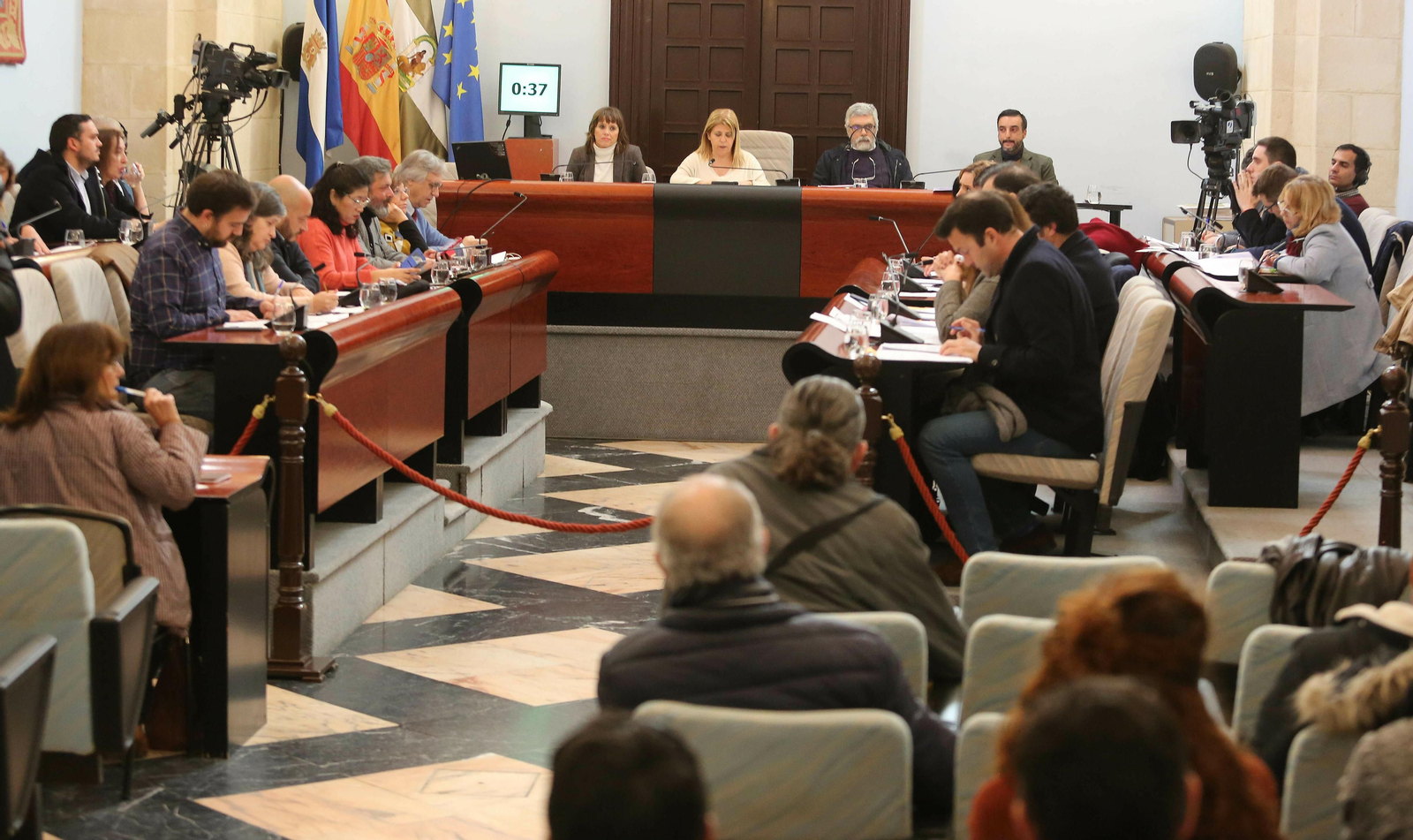 Un momento de la celebración del pleno este jueves.