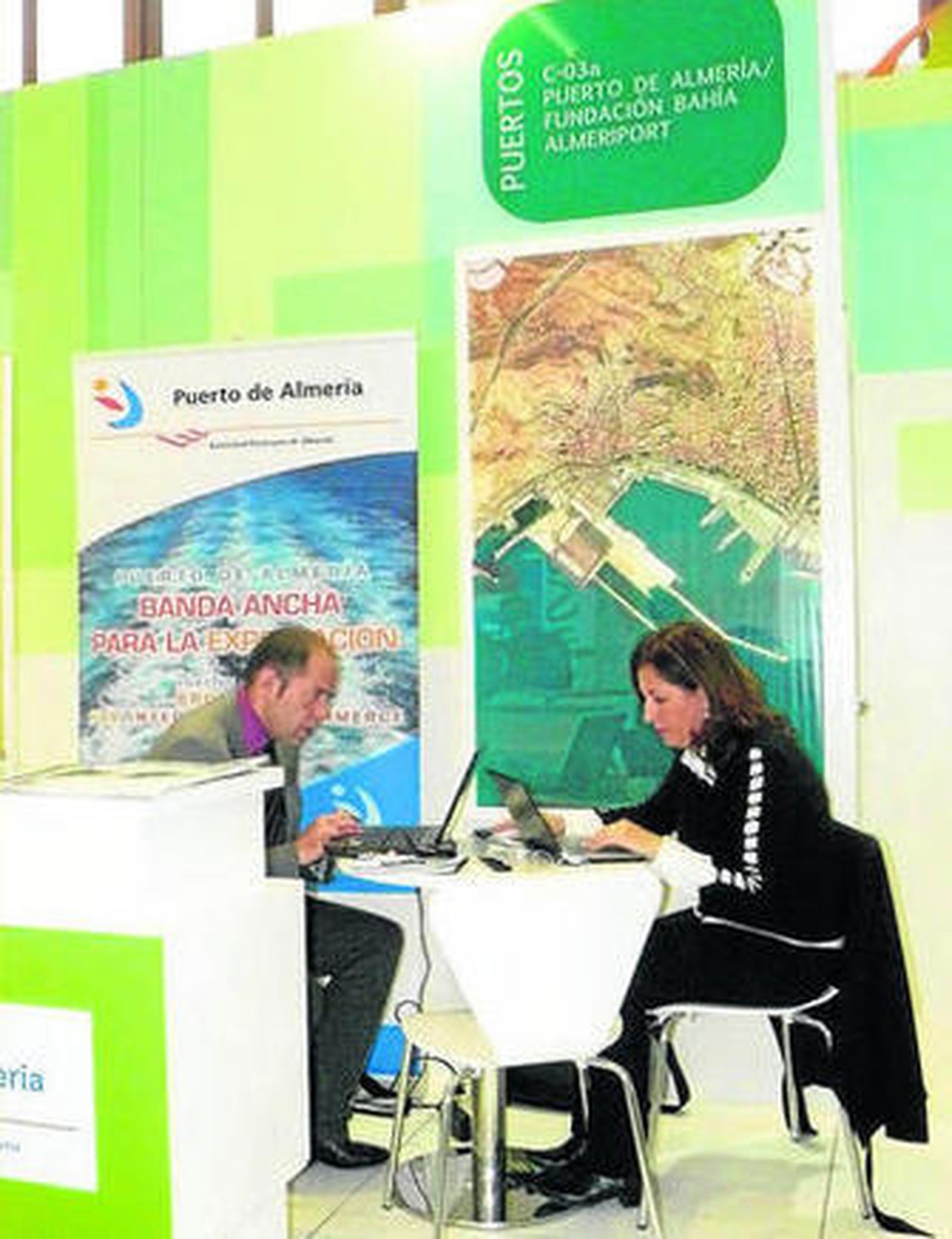 Stand de la Fundación Bahía Almeriport en la feria berlinesa de este año.