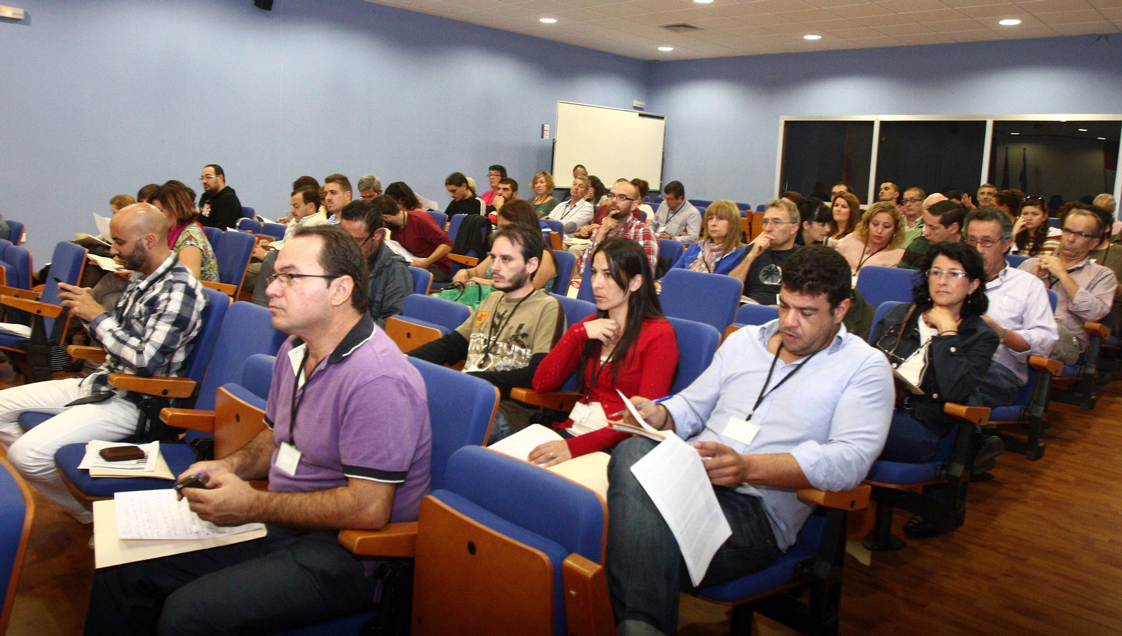 Delegados congregados en el campus de El Carmen durante la XV Asamblea Provincial, celebrada en 2013.