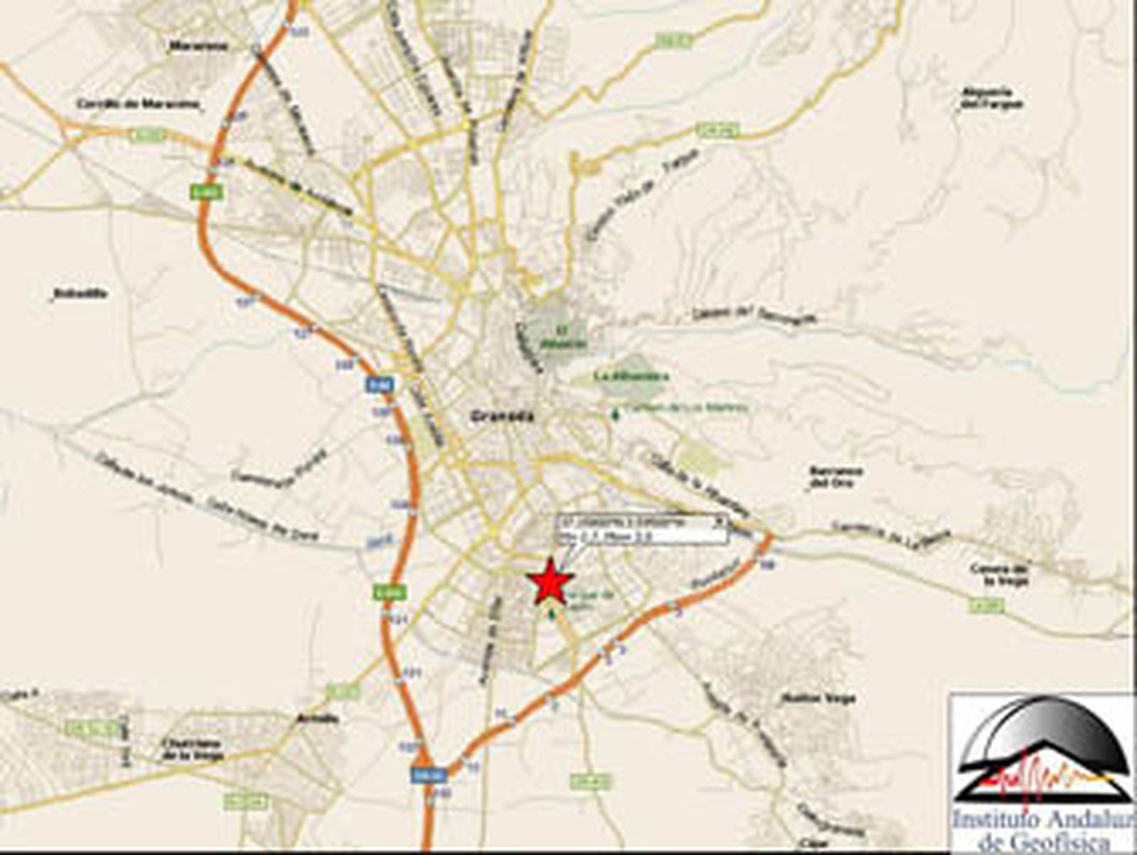 Granada sufre un terremoto de 2,7 grados que se deja notar en el Zaidín