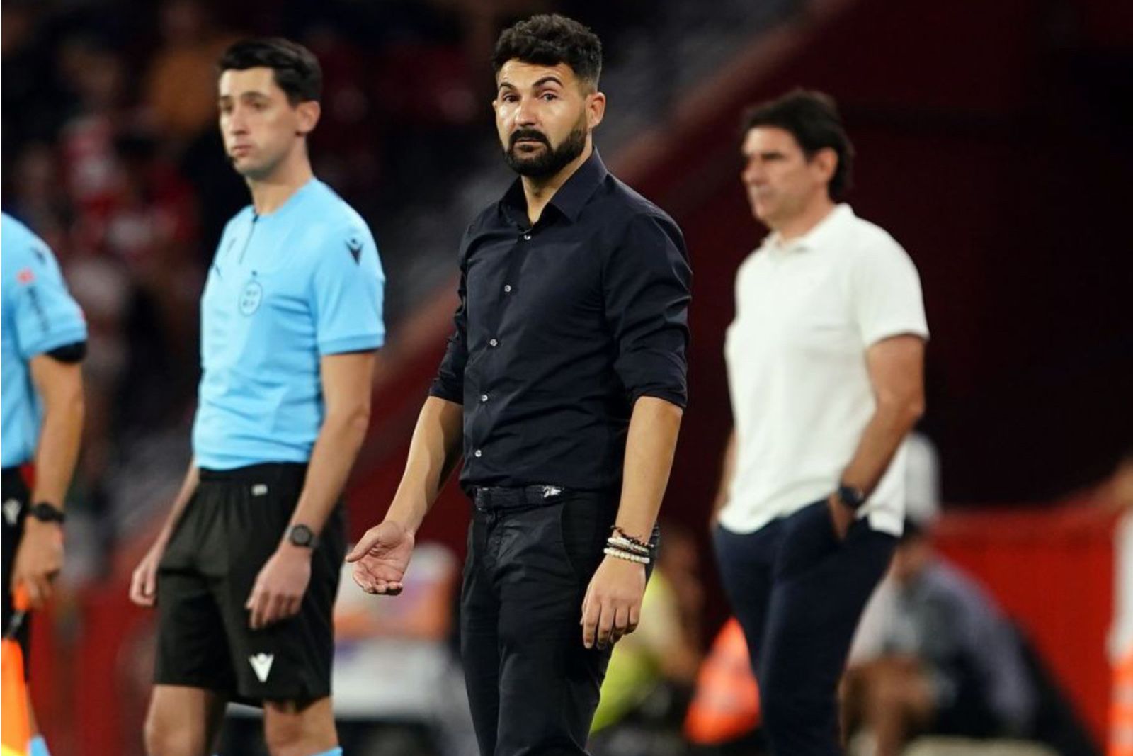 El entrenador del Racing, Fernández Romo.