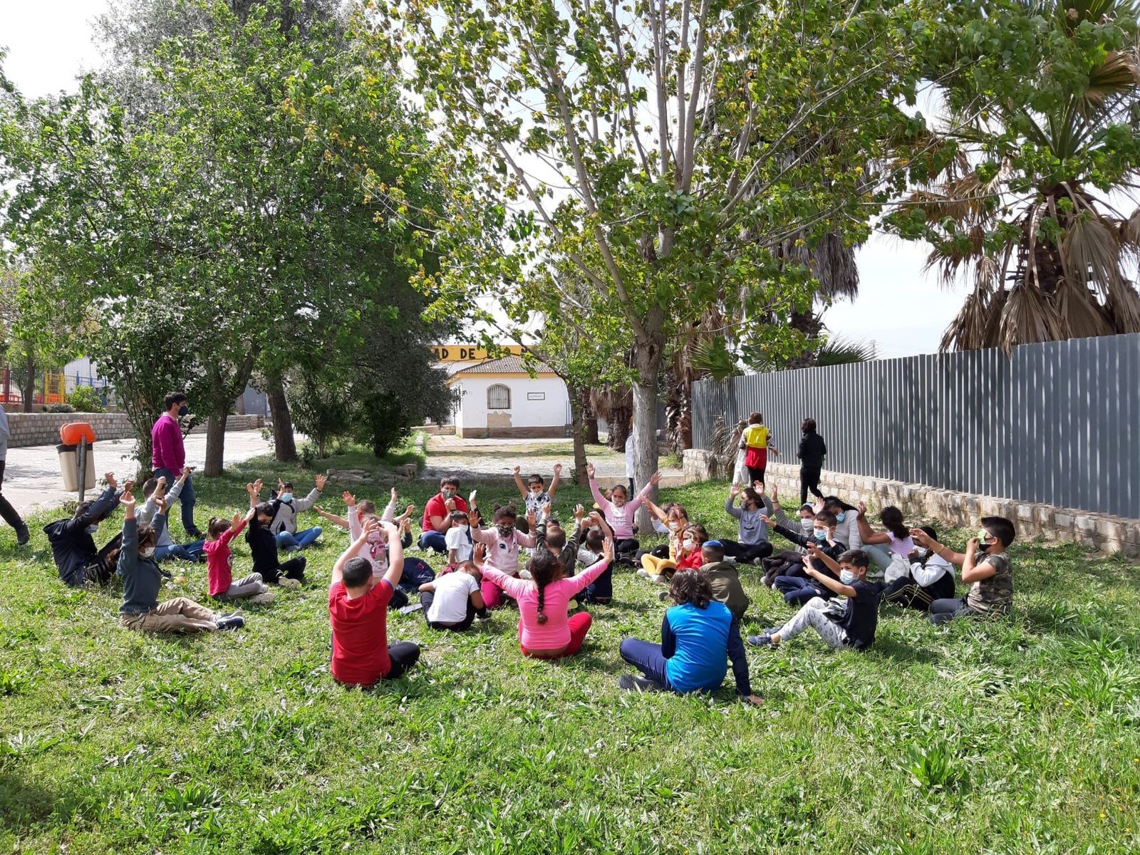 Alumnos del colegio Ciudad de los Niños durante una de sus actividades.