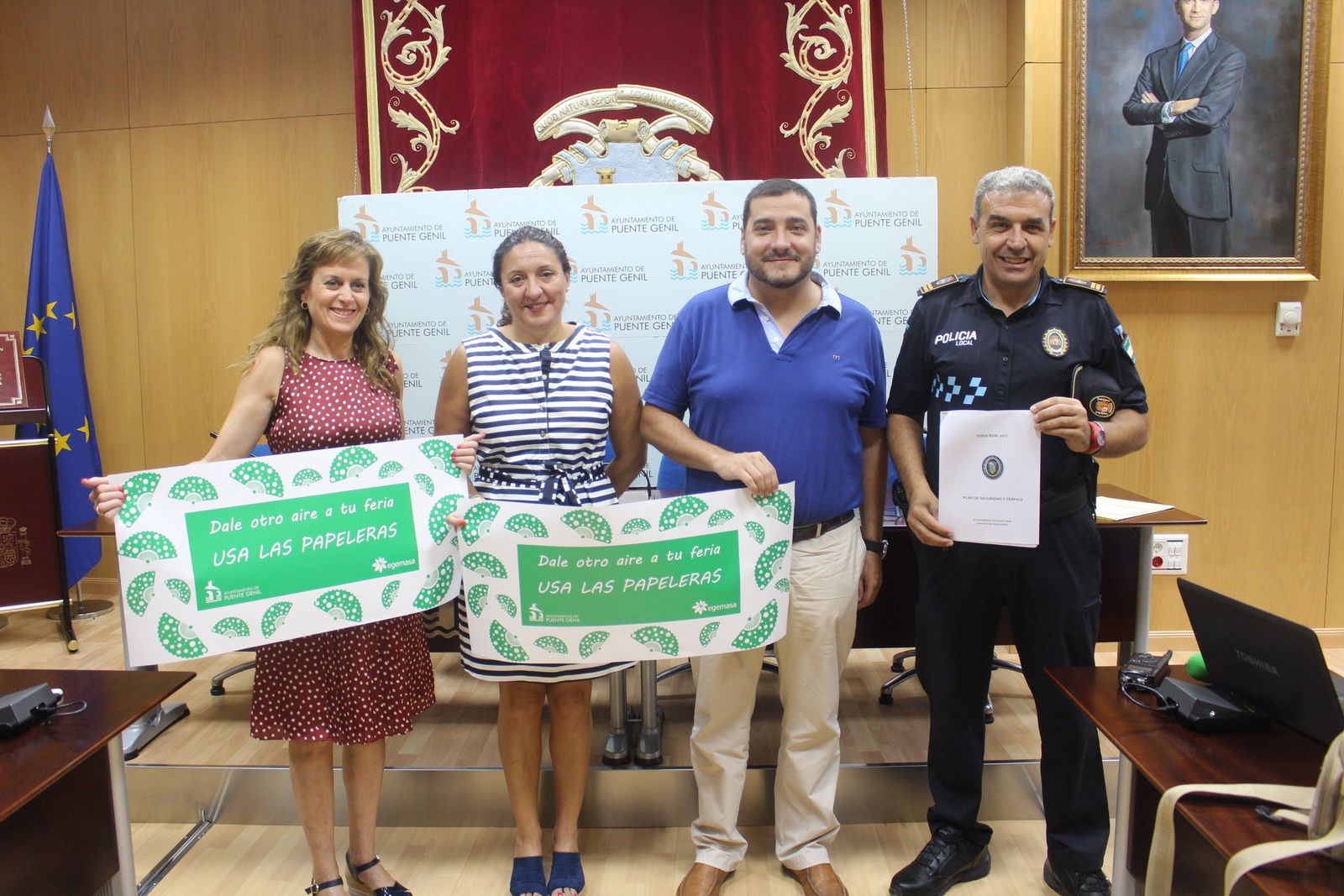 Dolores Franco, Mariola González, Francisco Morales y Jesús García.