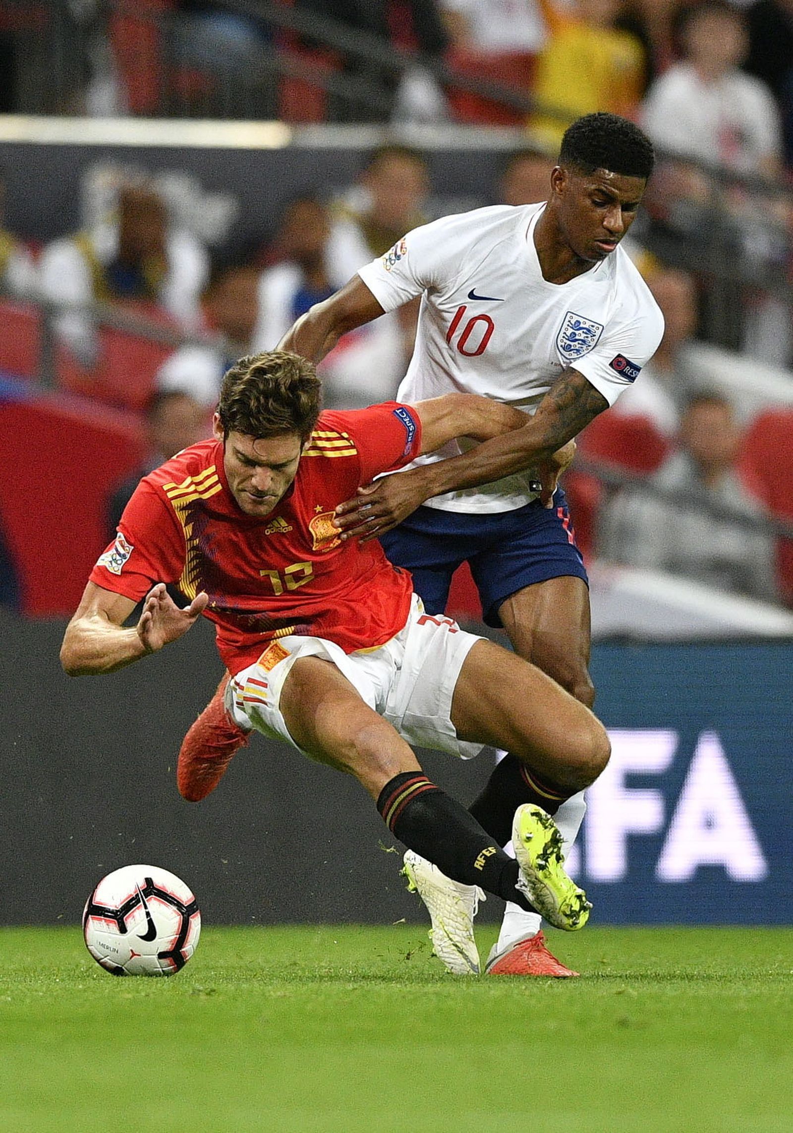 Las imágenes del Inglaterra-España