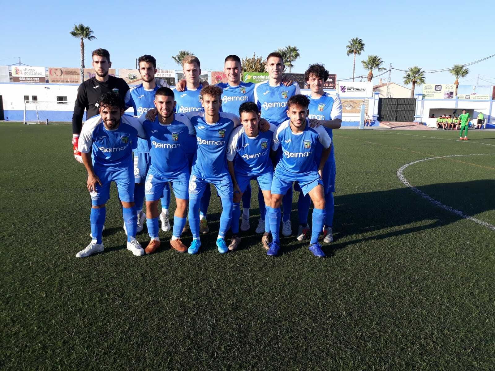 Formación inicial del Guadalcacín en el amistoso contra el Antoniano.