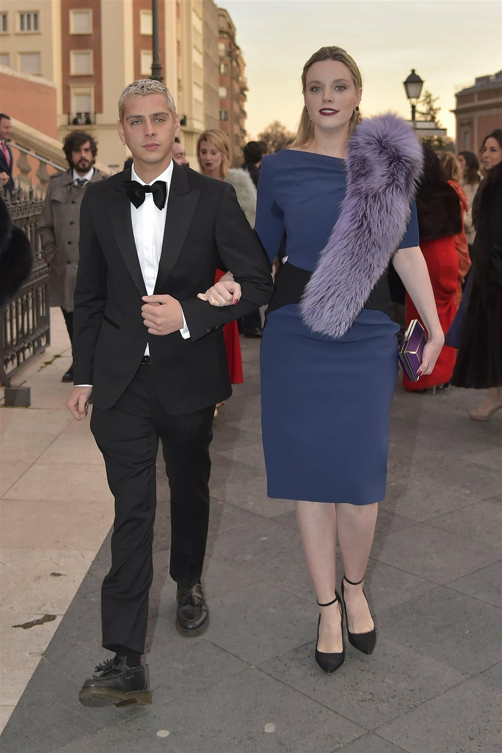 Eduardo con Carolina Bang, una de las productoras de su primera película y de la próxima que rodará en breve.