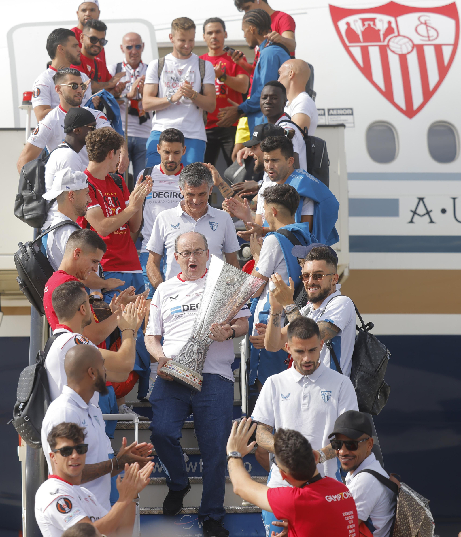 Las imágenes del Sevilla fc por las calles de Sevilla como campeón de la Europa League