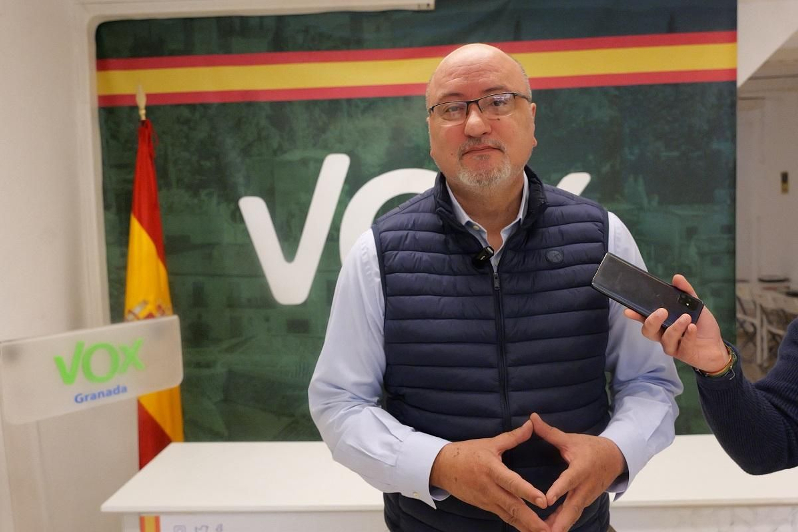 Portavoz adjunto del GP de Vox en el Parlamento de Andalucía, Ricardo López Olea.