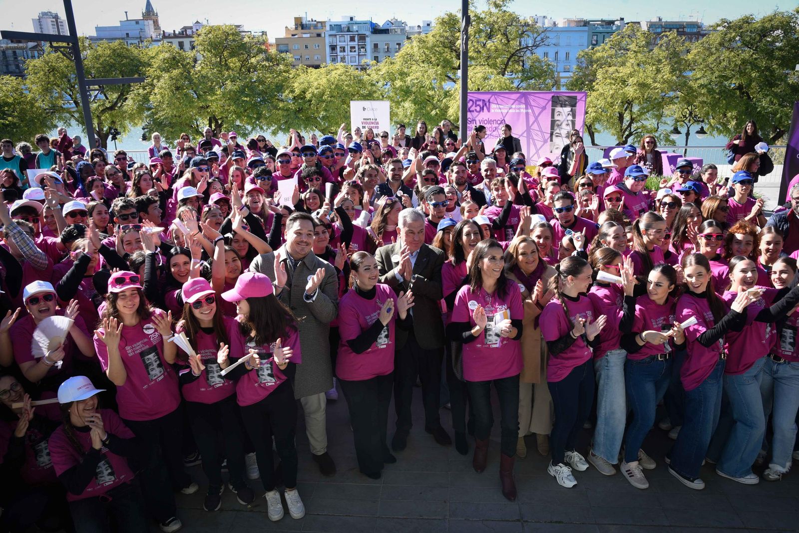El 'flashmob' con motivo del 25-N