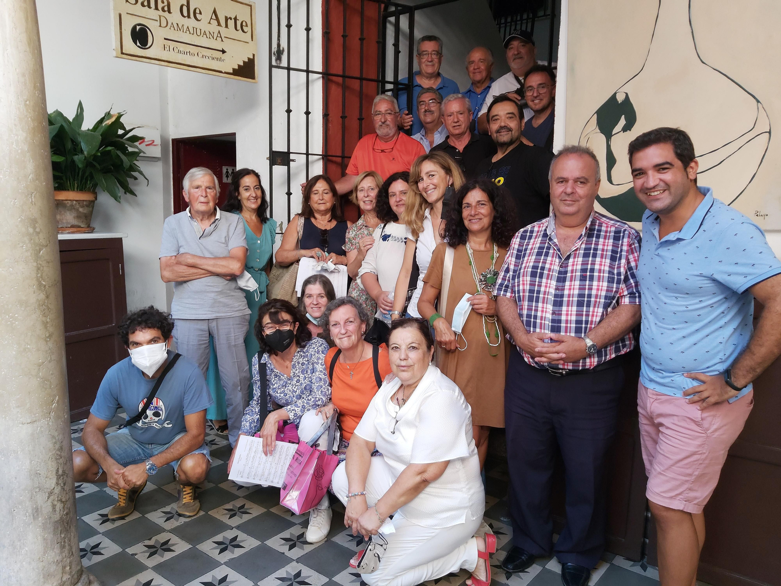 Una imagen de los participantes en la grabación.