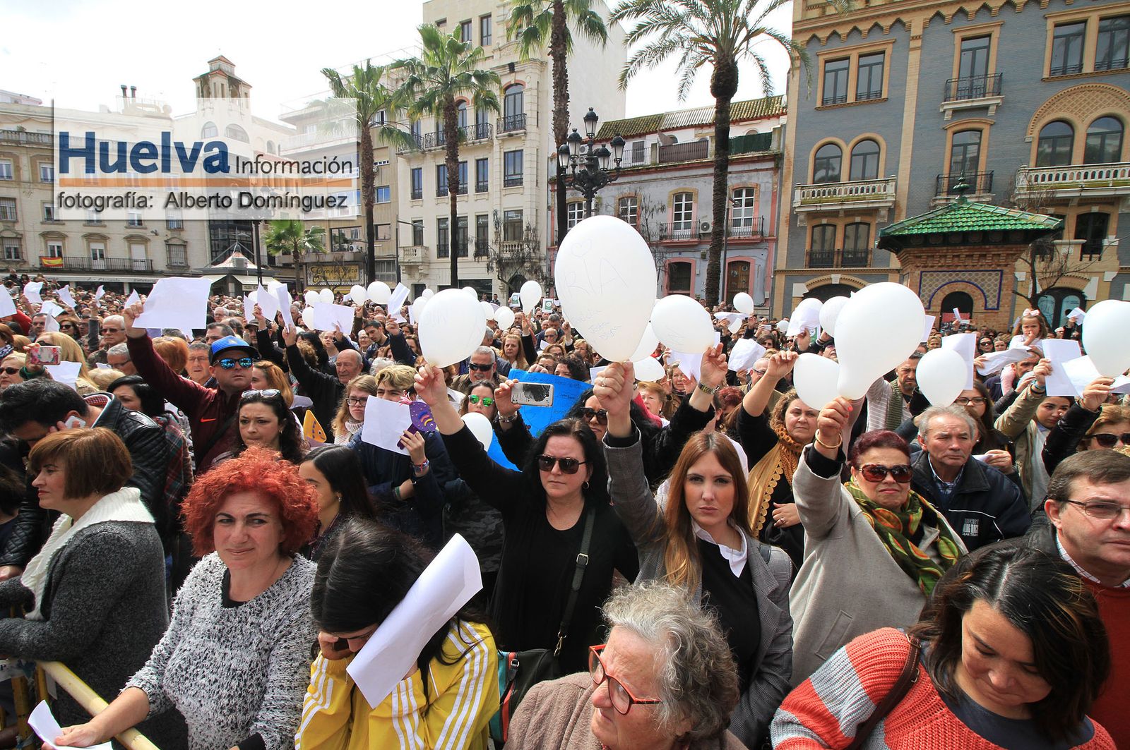 Imágenes de la manifestación contra la derogación de la prisión permanente revisable celebrada en Huelva