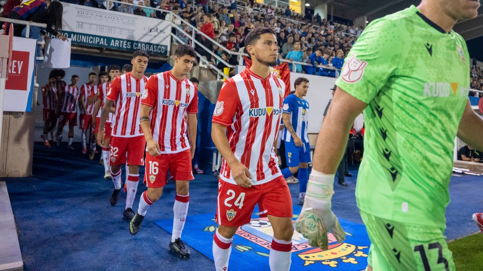 Lucas Robertone, en el duelo copero contra el Lorca Deportiva.