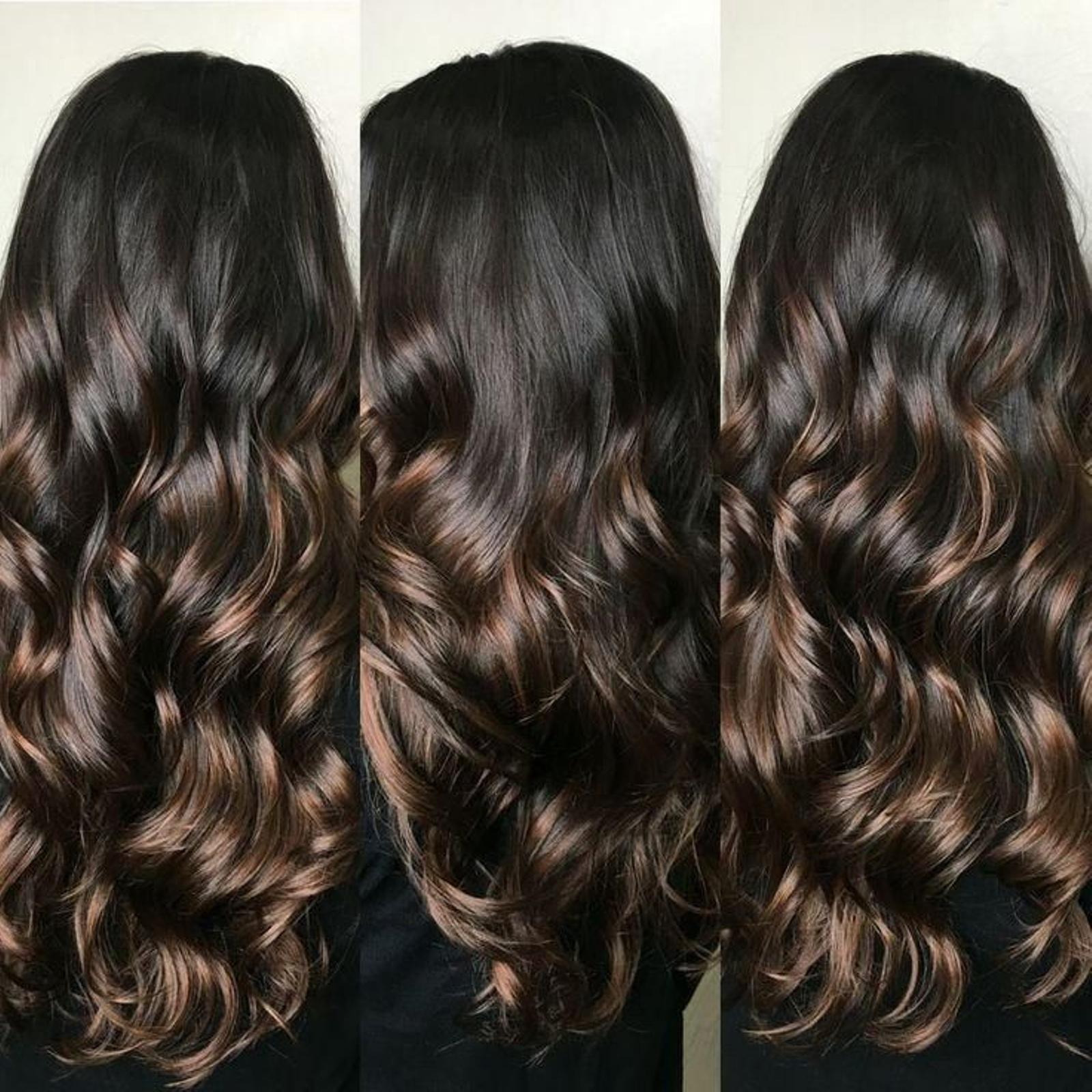 Mechas dark balayage.