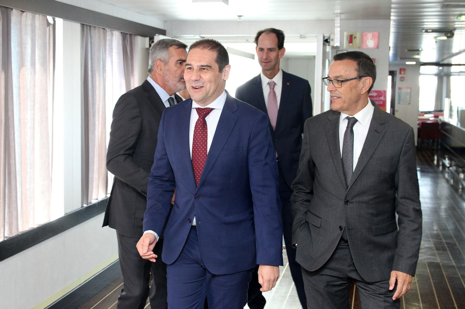 Balearia,  Fred Olsen y el Puerto de Huelva presentan la nueva línea entre Huelva y Canarias, en imágenes
