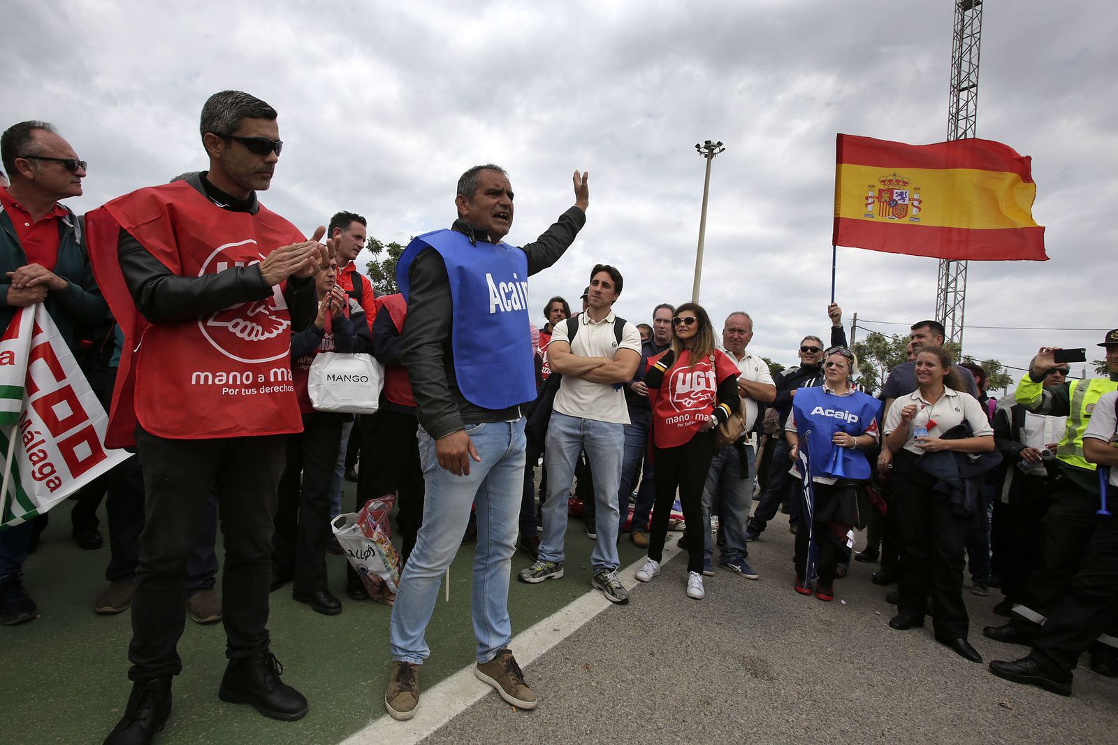 Las imágenes de las protestas de los funcionarios de prisiones