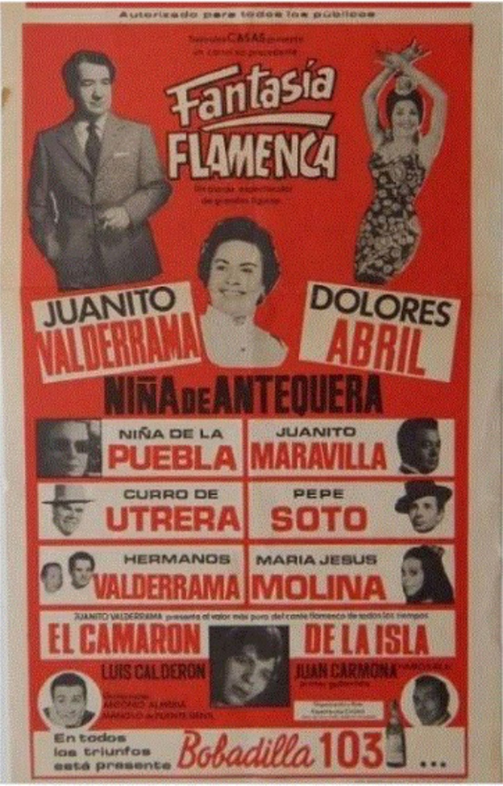 Cartel de uno de sus espectáculos