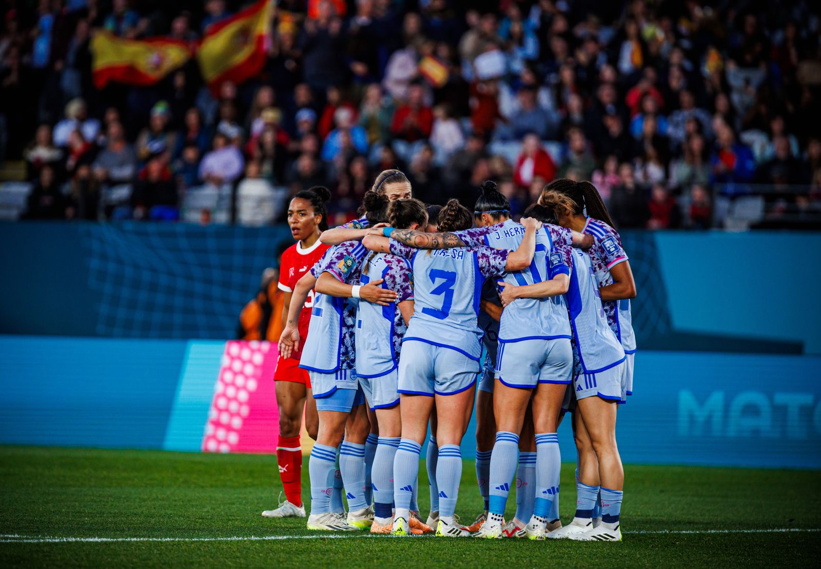 Las fotos de la goleada de España a Suiza en el Mundial femenino