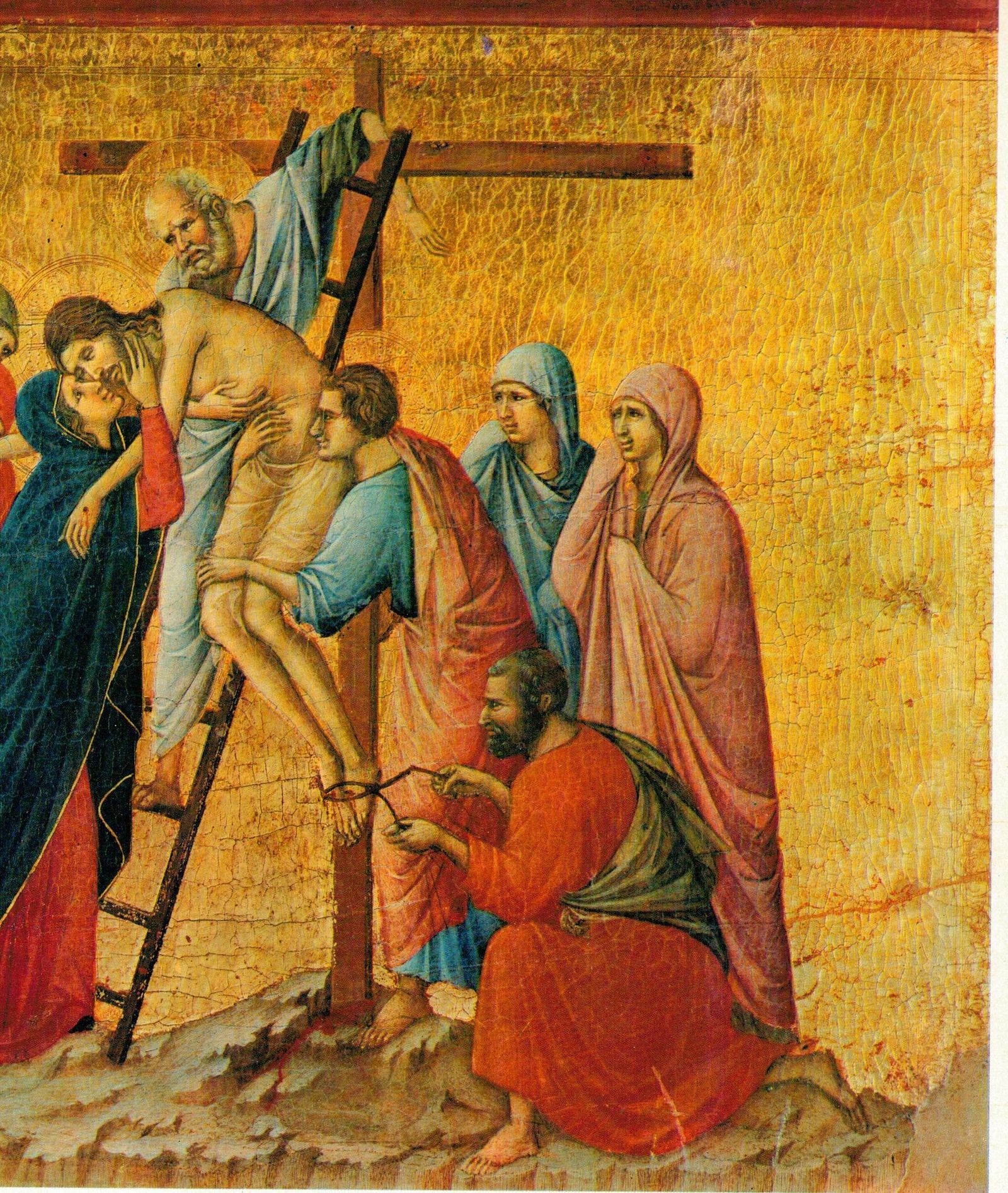 Duccio. El Descendimiento. Siena