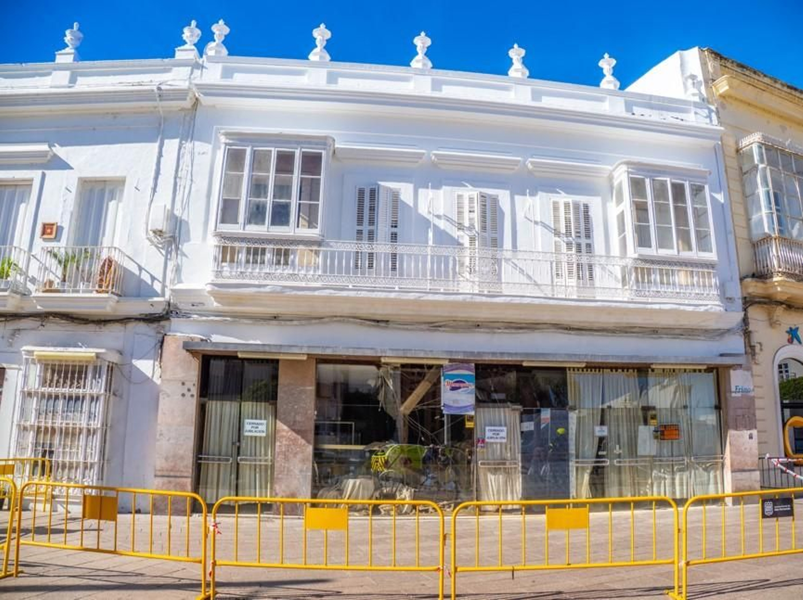 La finca ha qiedado acordonada y asegurada por razones de seguridad