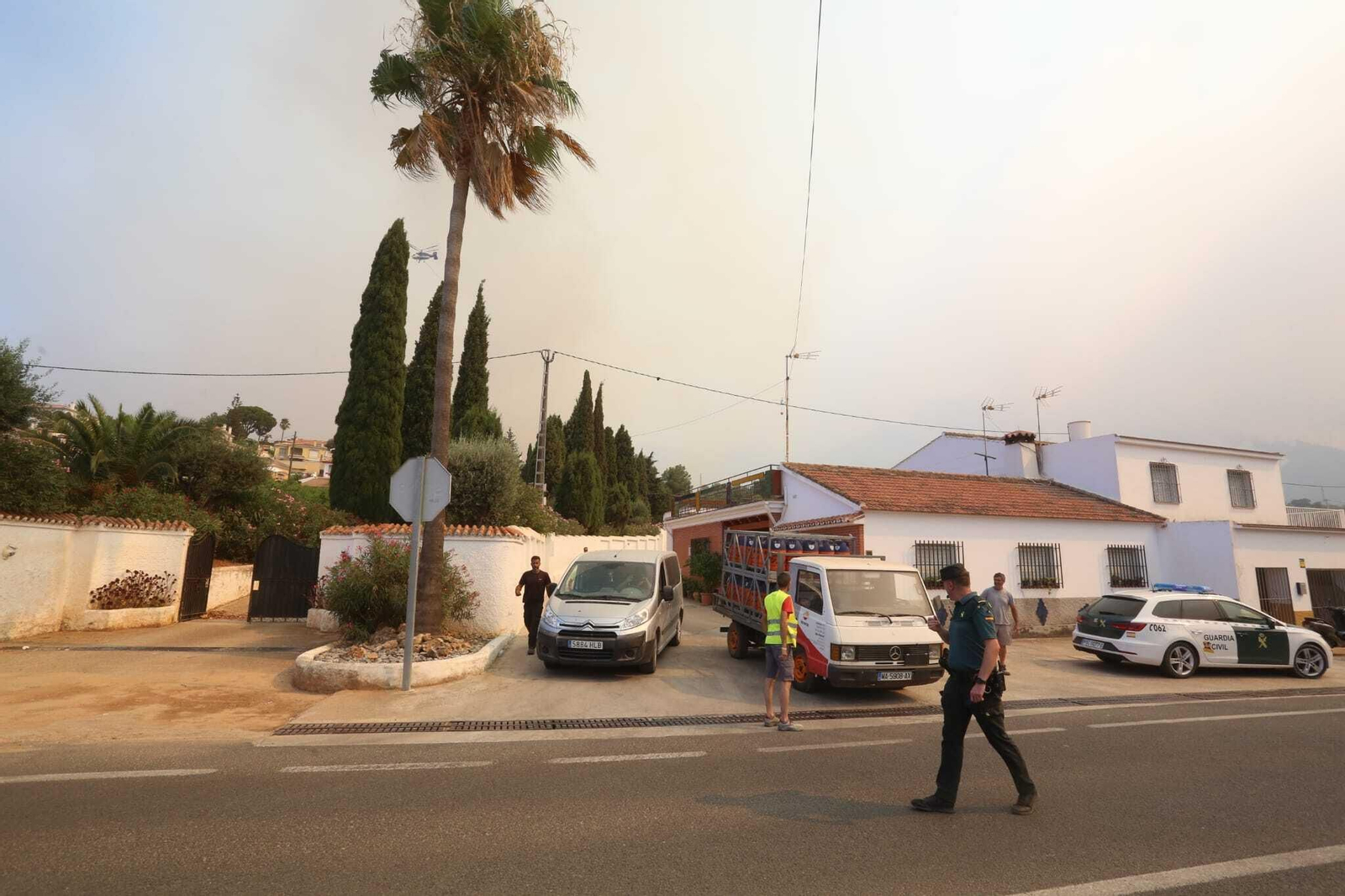 Incendio forestal en Mijas, en el paraje El Higuerón (fotos)