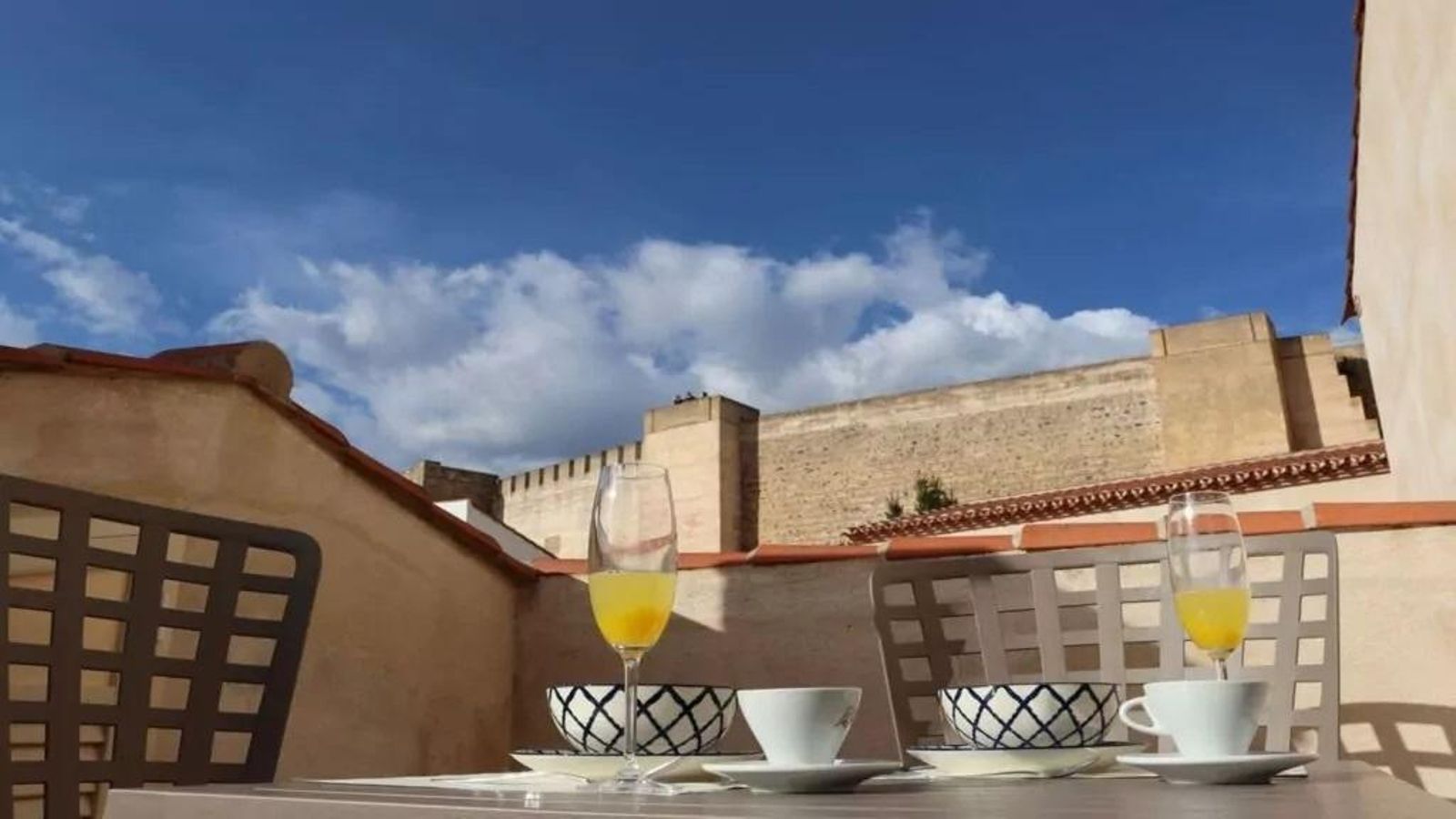 Vistas del castillo desde una de las habitaciones del hotel