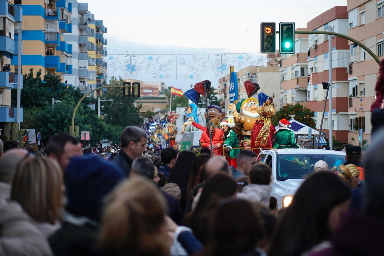 La cabalgata de los Reyes Magos en Algeciras, en marcha