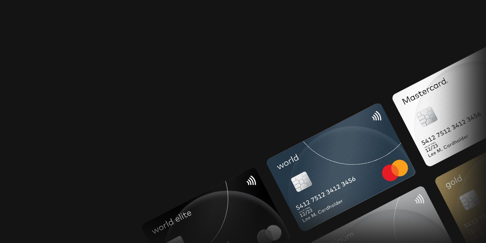 Tarjetas de Mastercard.