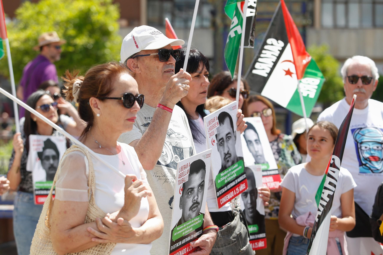Las fotos de la concentración por los presos políticos saharauis en Algeciras