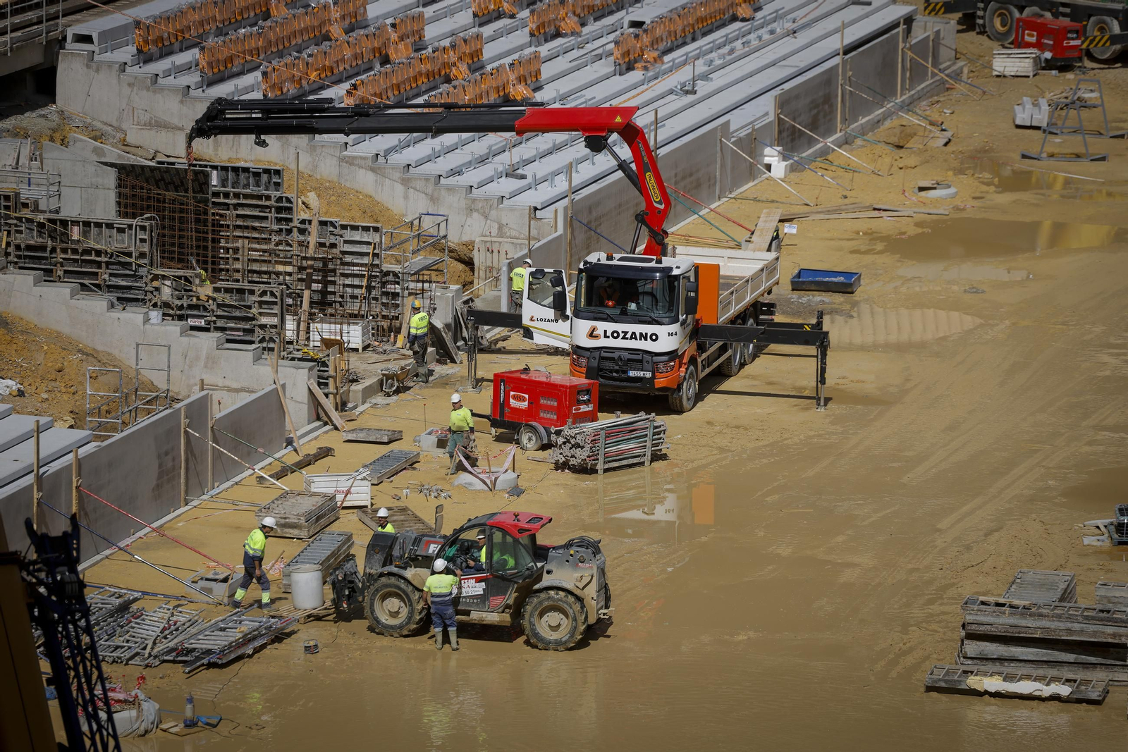 Las obras del Estadio de la Cartuja, todas las fotos