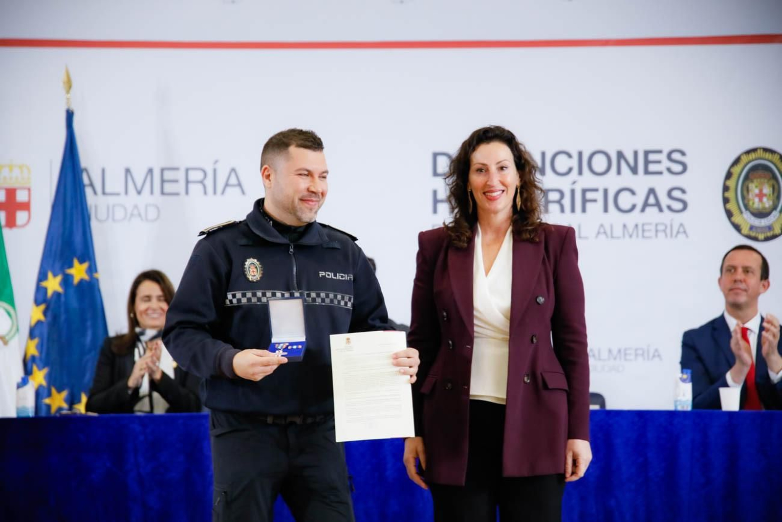 Las imágenes del la celebración de San Esteban en la Jefatura de la Policía Local