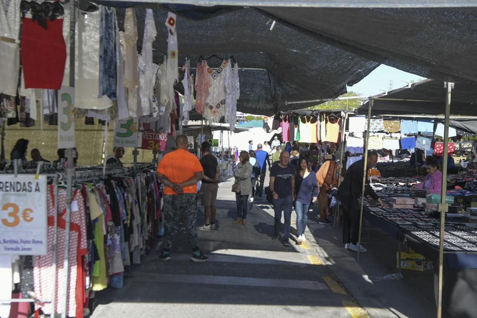 Puestos, hoy sábado, en Baden Powell.
