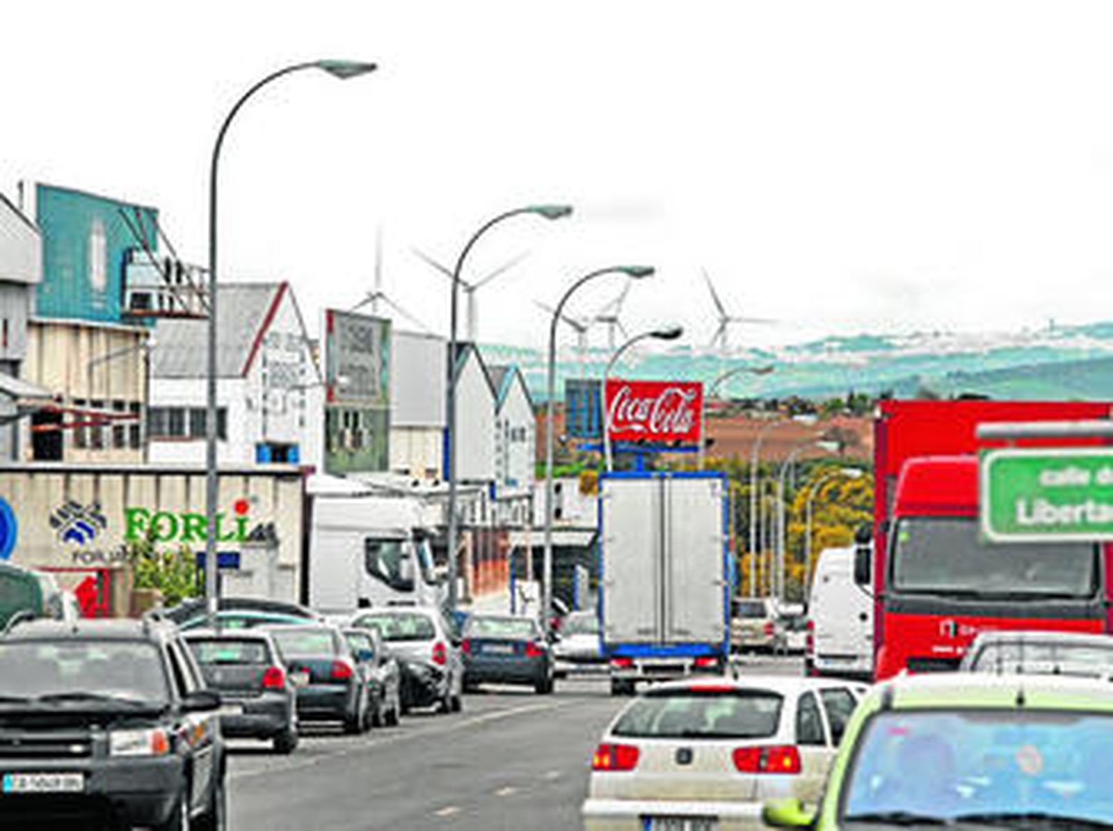 Vista del polígono de Pelagatos, la zona industrial con mayor extensión de la ciudad con 648.000 metros cuadrados.
