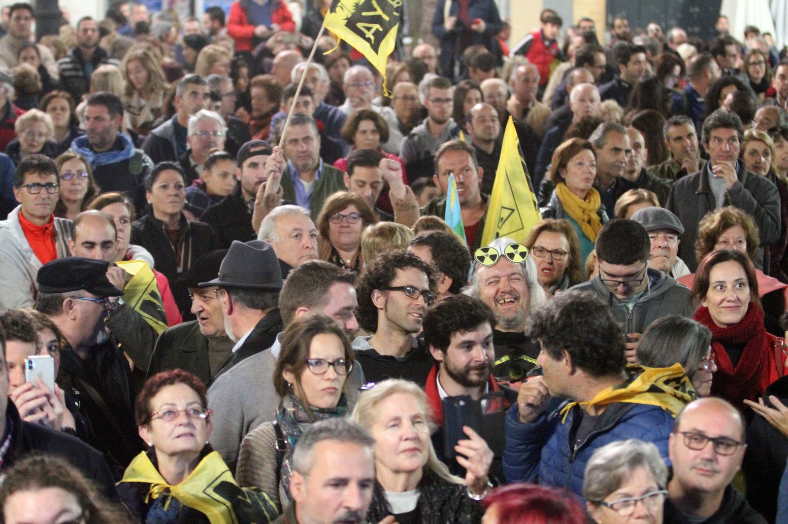 Imágenes de la manifestación contra los Fosfoyesos