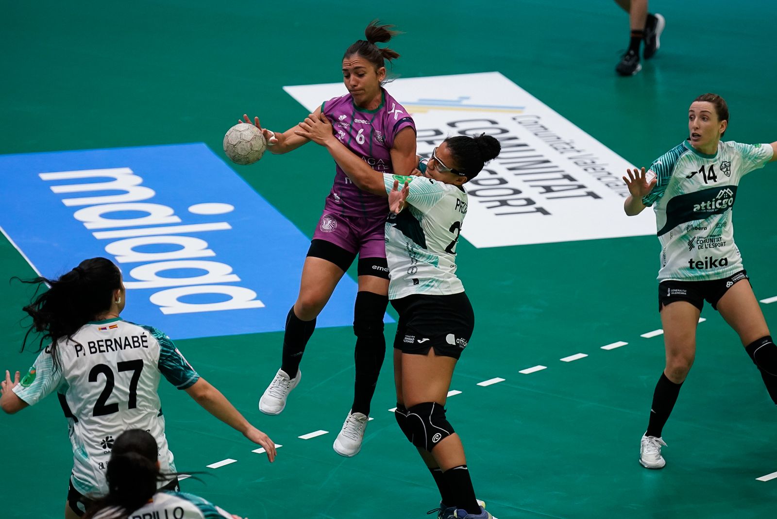 Estela Doiro, en acción.