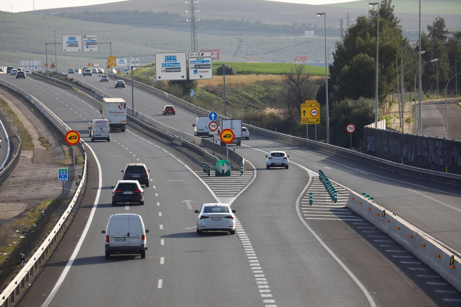 Obras de mejora en la A-4.