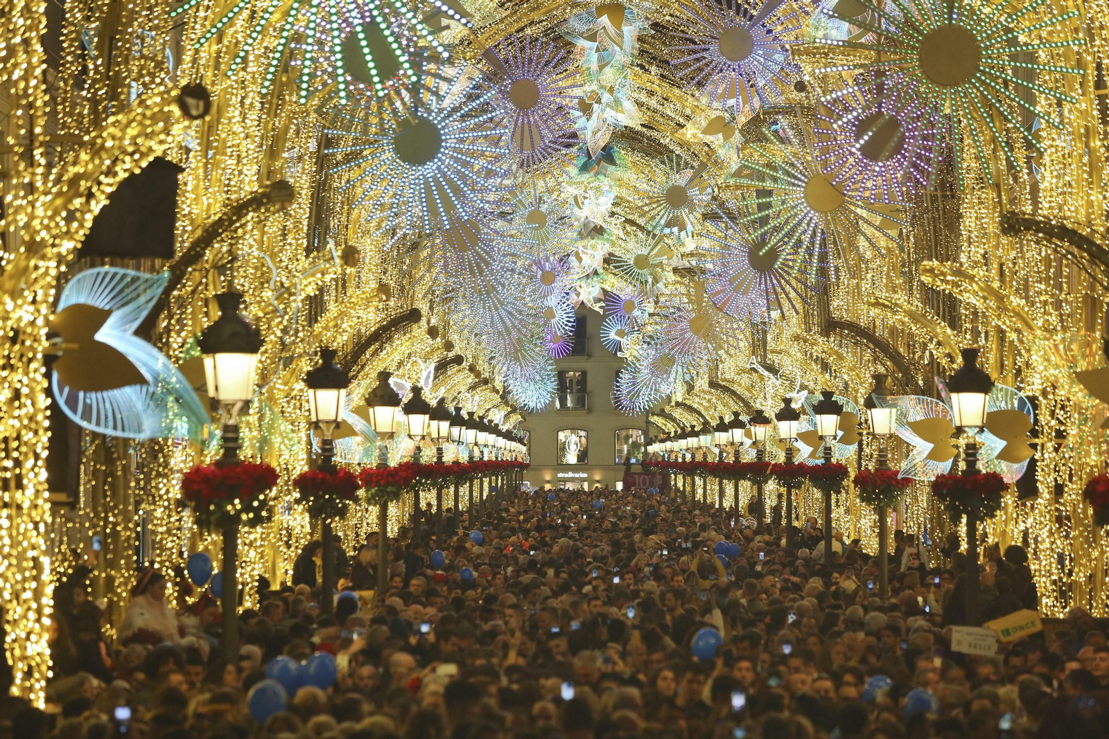 Las fotos de las luces de Navidad en Málaga Las fotos de las luces de Navidad en Málaga